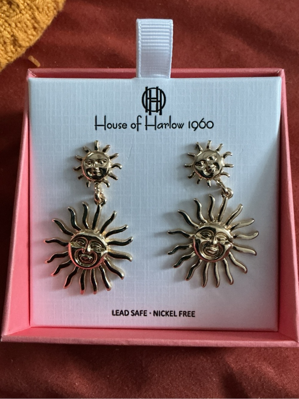 House of Harlow 1960 Gold Sunburst Drop Earrings